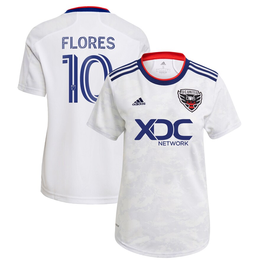 Women's D.C. United Edison Flores adidas White 2022 The Marble Replica Player Jersey - Vujersey Los Angeles Rams