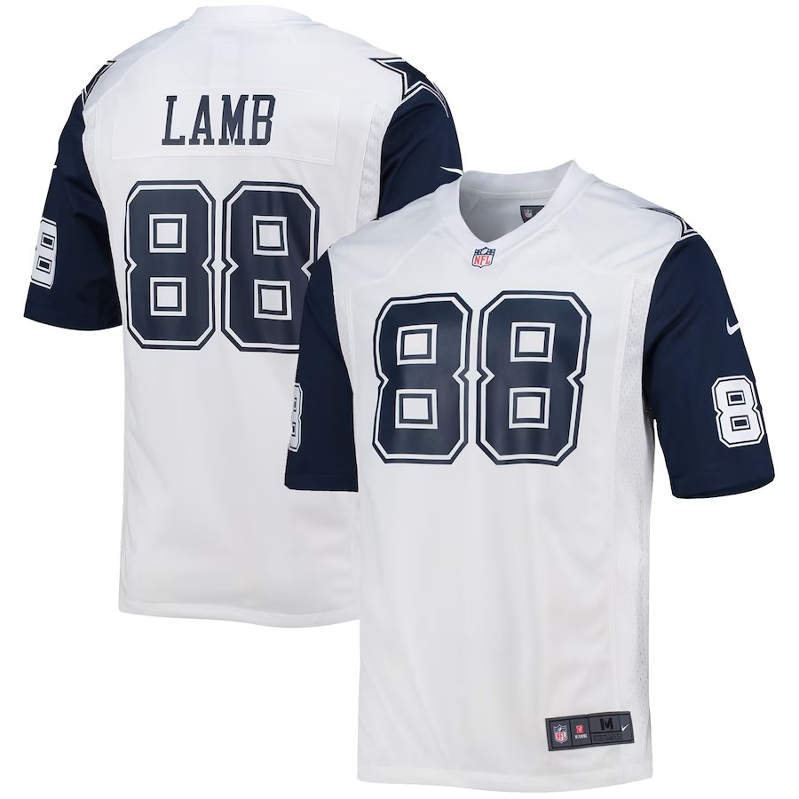Men's Dallas Cowboys CeeDee Lamb Nike White Alternate Game Jersey - Vujersey Los Angeles Rams