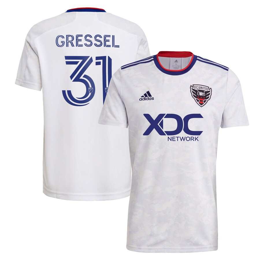 Men's D.C. United Julian Gressel adidas White 2022 The Marble Replica Player Jersey - Vujersey Los Angeles Rams