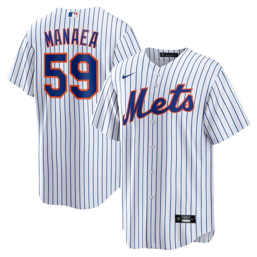Men's New York Mets Sean Manaea Nike White Home Replica Jersey - Vujersey Los Angeles Rams