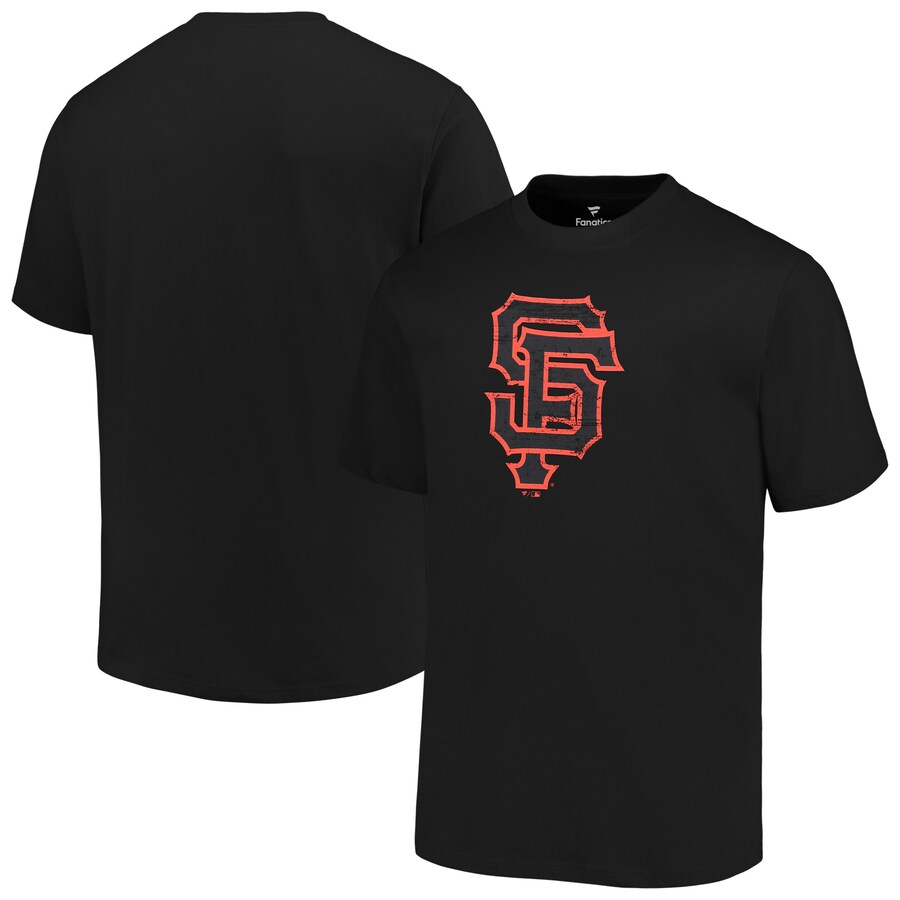 Men's San Francisco Giants Profile Black Big & Tall Primary Logo T-Shirt - Vujersey Los Angeles Rams