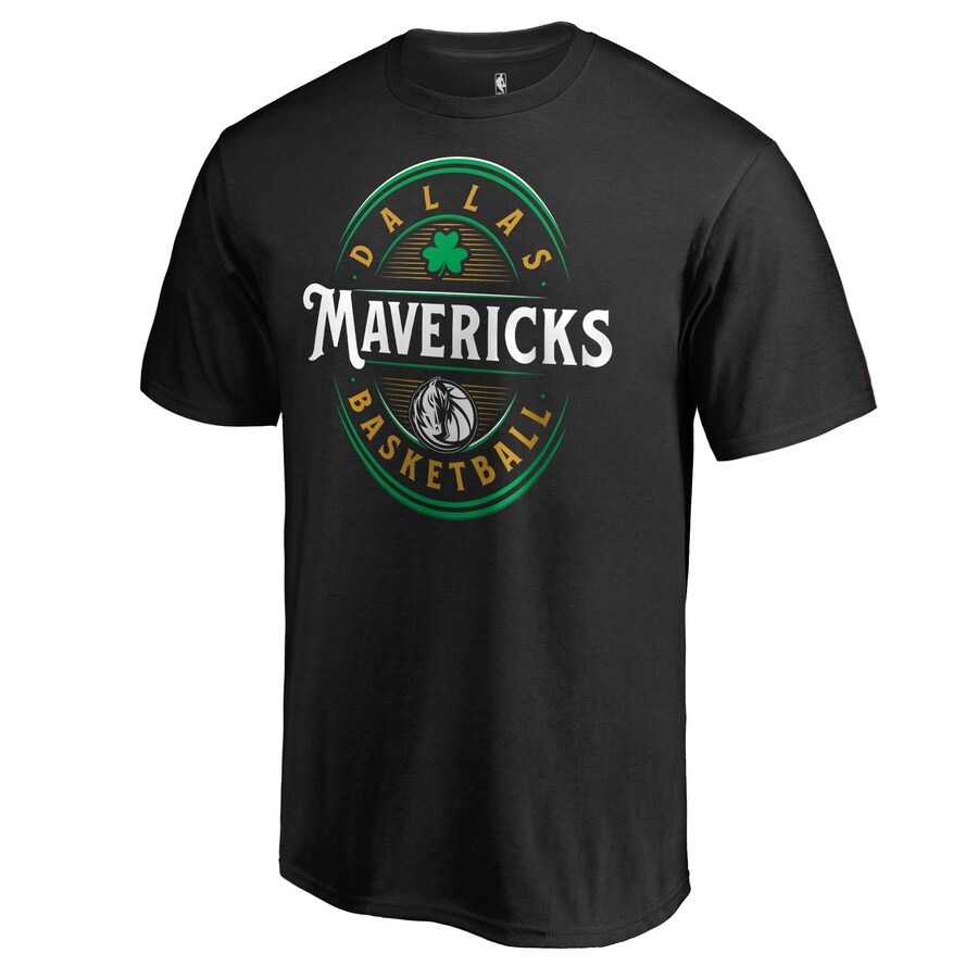 Men's Dallas Mavericks Black Forever Lucky T-Shirt - Vujersey Los Angeles Rams
