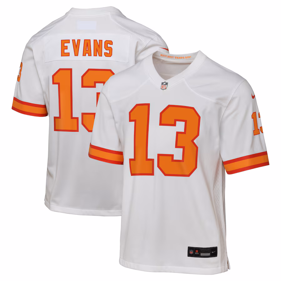 Youth '76 Tampa Bay Buccaneers Mike Evans White Game Jersey - Vujersey Los Angeles Rams