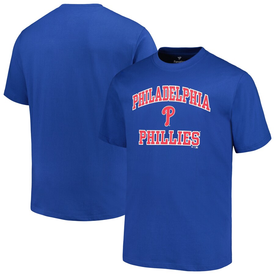 Men's Philadelphia Phillies Profile Royal Big & Tall Heart & Soul T-Shirt - Vujersey Los Angeles Rams