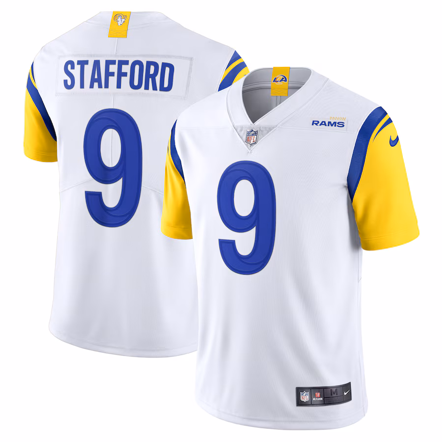 Men's Los Angeles Rams Matthew Stafford Nike White Alternate Vapor Limited Jersey - Vujersey Los Angeles Rams