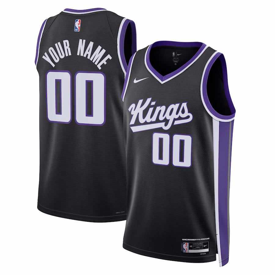Unisex Sacramento Kings  Nike Black Swingman Custom Jersey - Icon Edition - Vujersey Los Angeles Rams