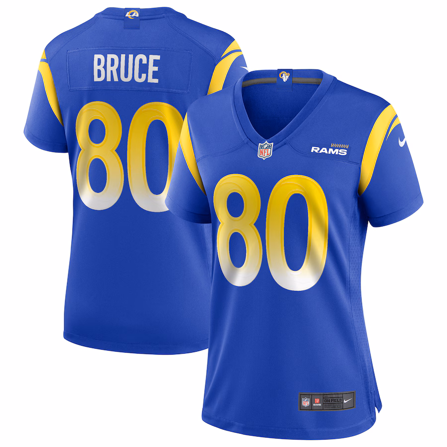Women's Los Angeles Rams Isaac Bruce Nike Royal Game Retired Player Jersey - Vujersey Los Angeles Rams