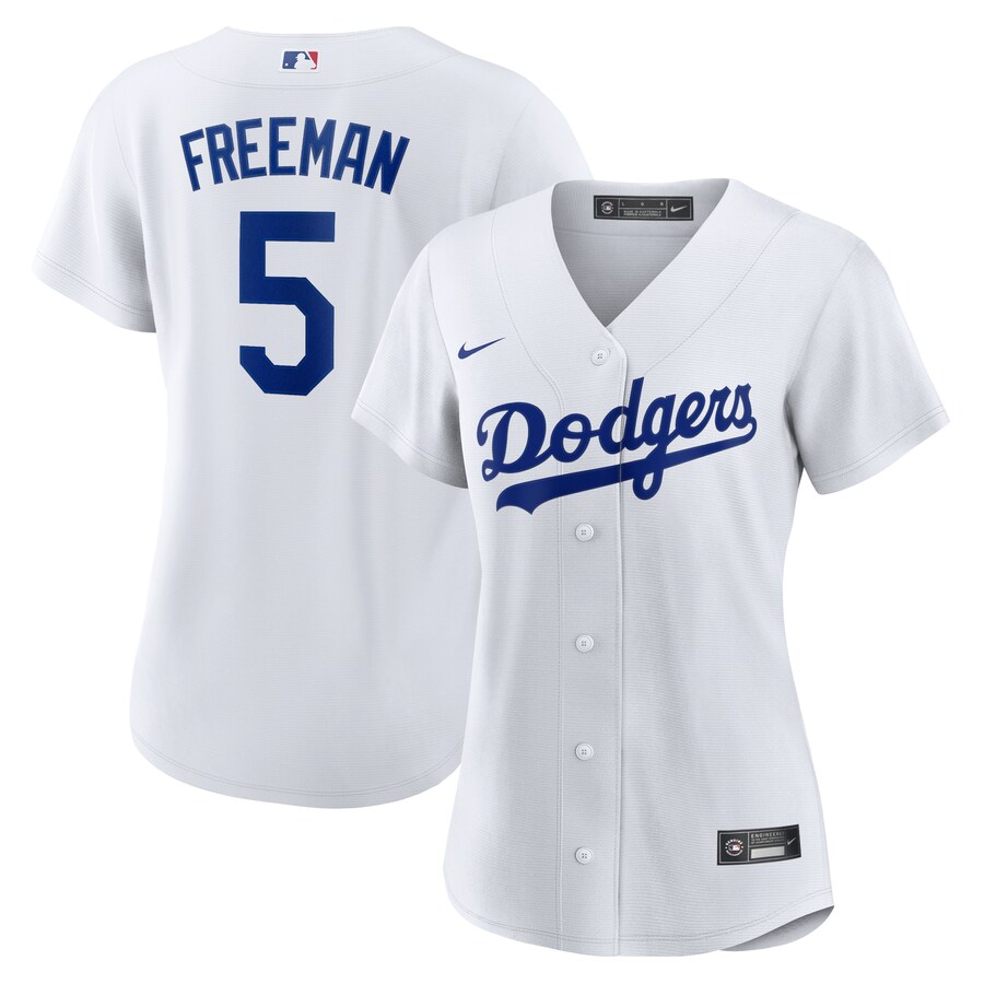 Women's Los Angeles Dodgers Freddie Freeman Nike White Replica Player Jersey - Vujersey Los Angeles Rams