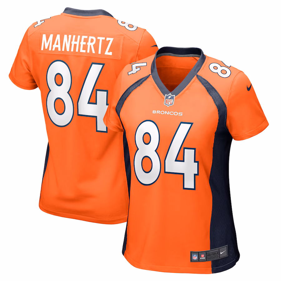 Women's Denver Broncos Chris Manhertz Nike Orange Game Player Jersey - Vujersey Los Angeles Rams