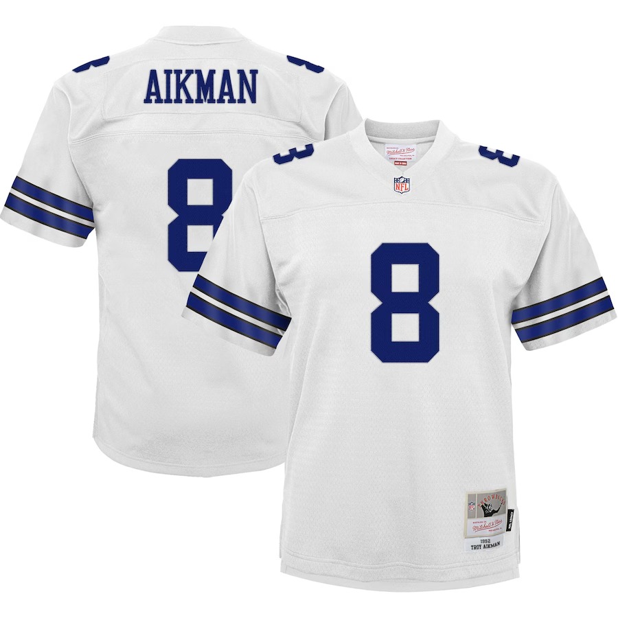 Youth Dallas Cowboys Troy Aikman Mitchell & Ness White Retired Player Legacy Jersey - Vujersey Los Angeles Rams