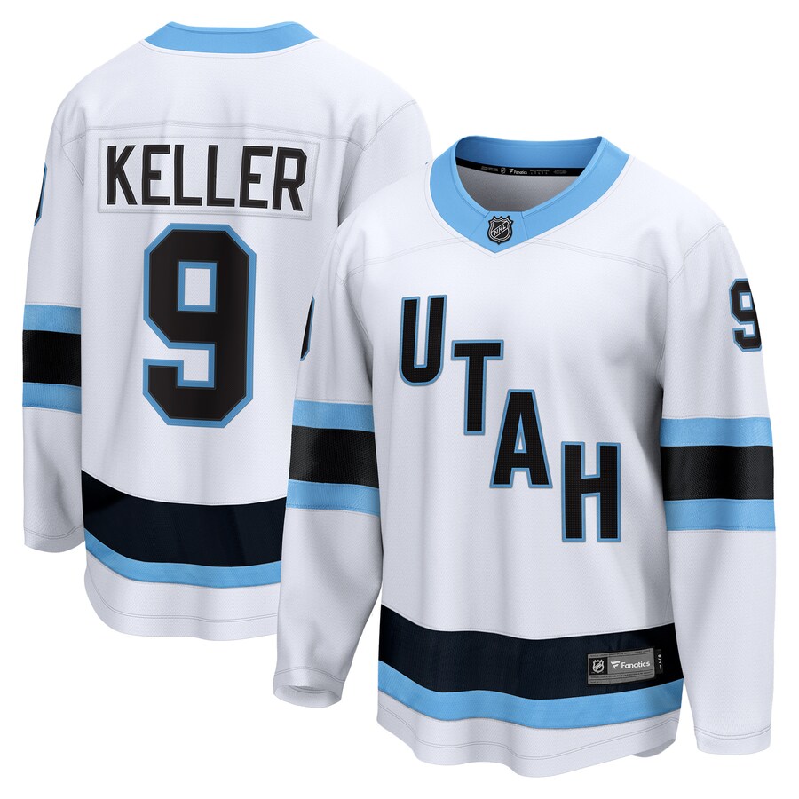 Men's Utah Hockey Club Clayton Keller Fanatics White Breakaway Player Jersey - Vujersey Los Angeles Rams