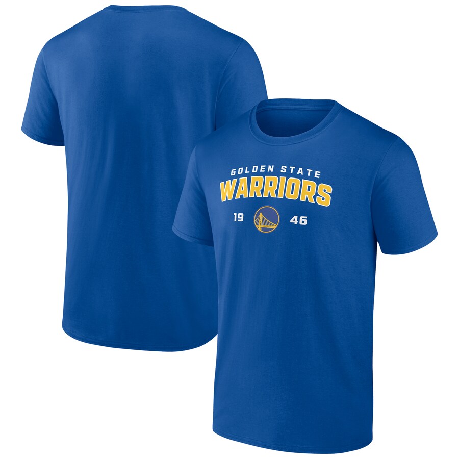 Men's Golden State Warriors Royal Rebel Logo T-Shirt - Vujersey Los Angeles Rams