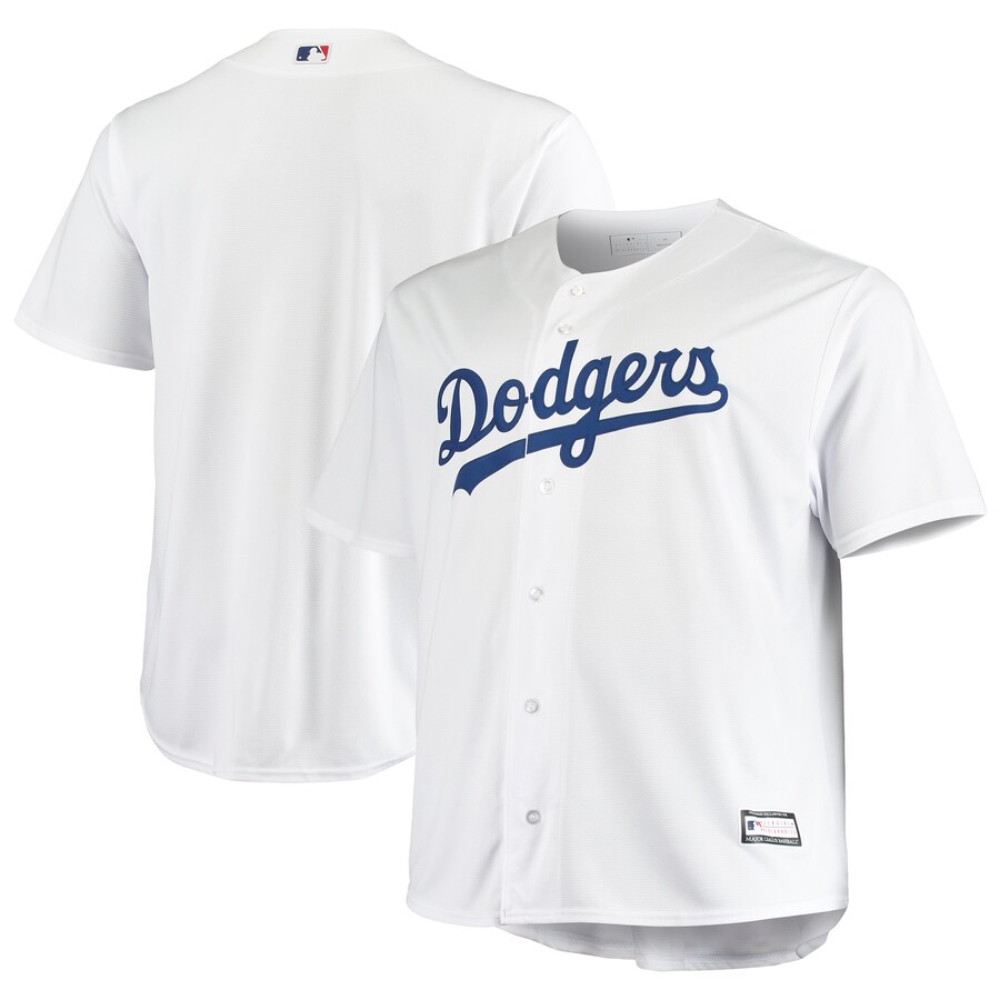 Men's Los Angeles Dodgers White Big & Tall Replica Team Jersey - Vujersey Los Angeles Rams