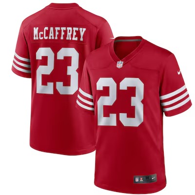 Youth San Francisco 49ers Christian McCaffrey Nike Scarlet Game Jersey - Vujersey Los Angeles Rams