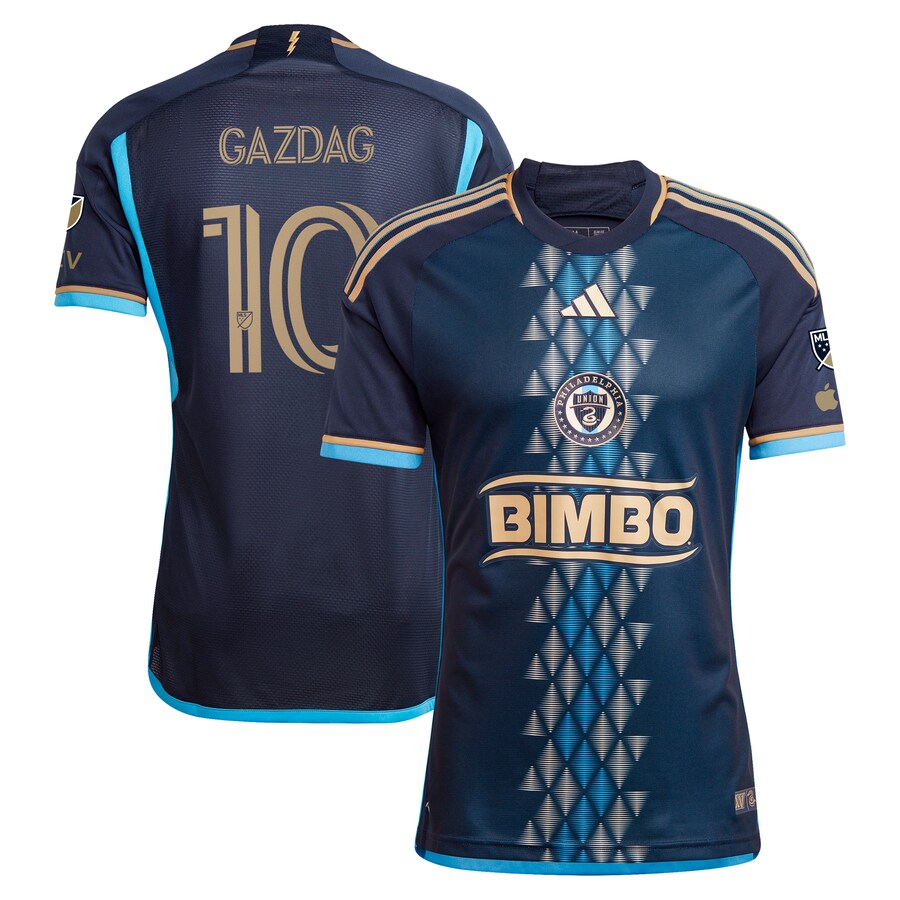 Men's Philadelphia Union Daniel Gazdag adidas Navy 2024 The XV Kit Authentic Player Jersey - Vujersey Los Angeles Rams