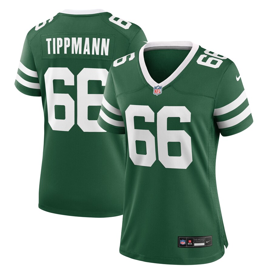 Women's New York Jets Joe Tippmann Nike Legacy Green Game Jersey - Vujersey Los Angeles Rams
