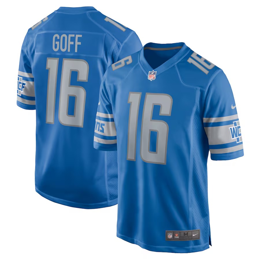Men's Detroit Lions Jared Goff Nike Blue Player Game Jersey - Vujersey Los Angeles Rams