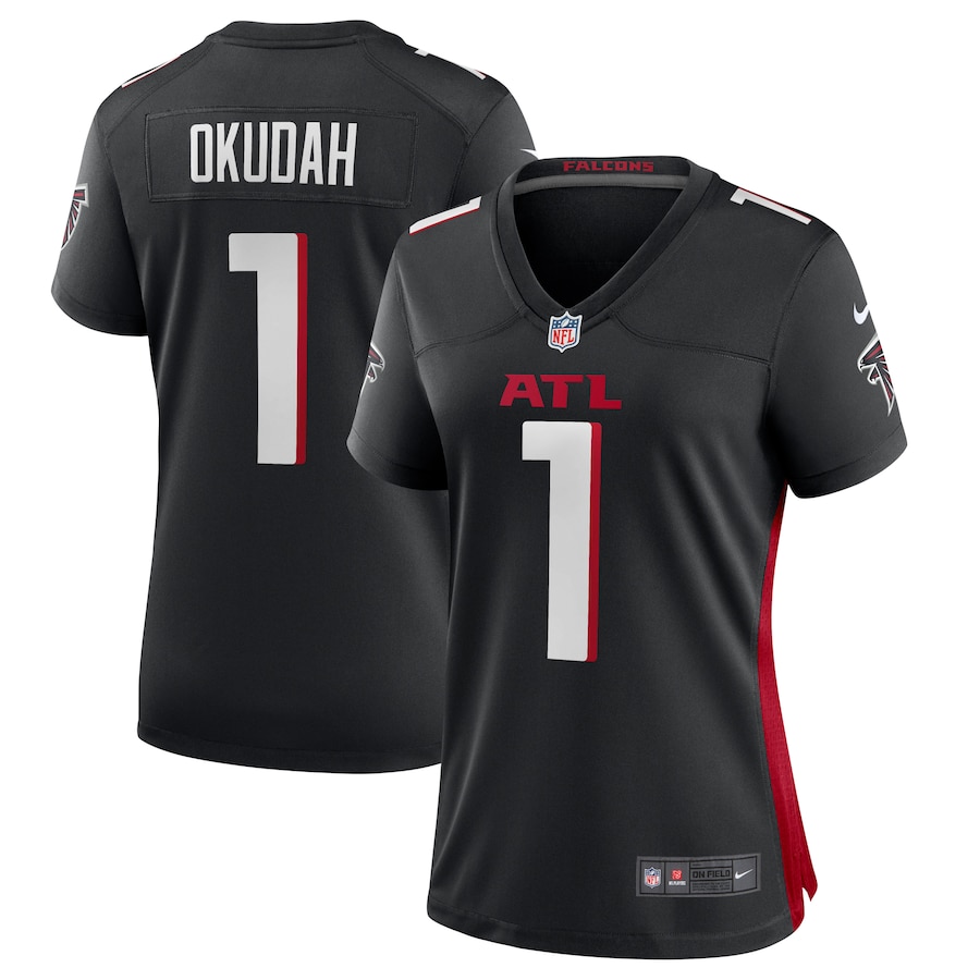 Women's Atlanta Falcons Jeff Okudah Nike Black Game Player Jersey - Vujersey Los Angeles Rams