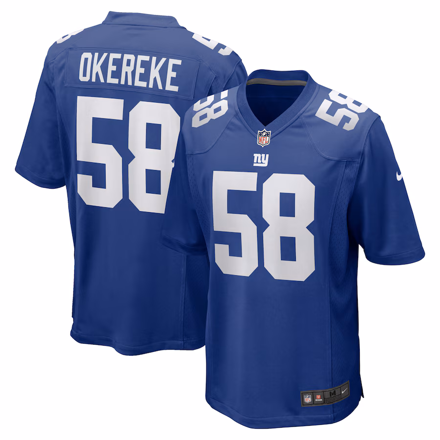 Men's New York Giants Bobby Okereke Nike Royal Game Player Jersey - Vujersey Los Angeles Rams