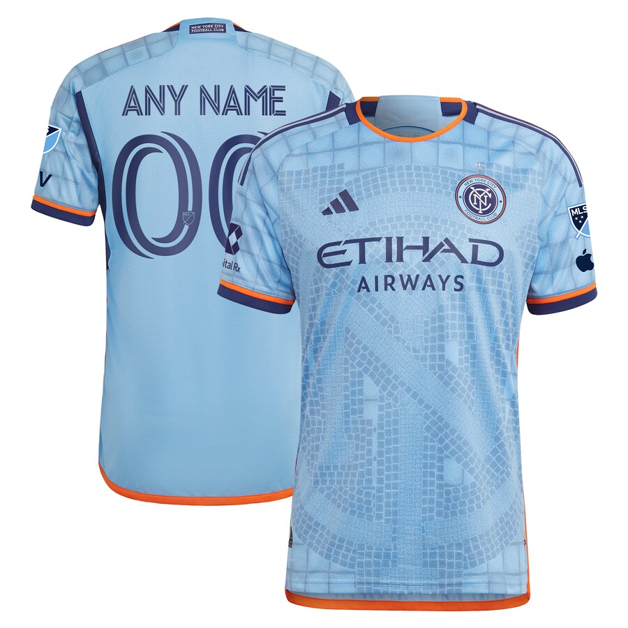 Men's New York City FC  adidas Sky Blue 2024 The Interboro Kit Authentic Custom Jersey - Vujersey Los Angeles Rams