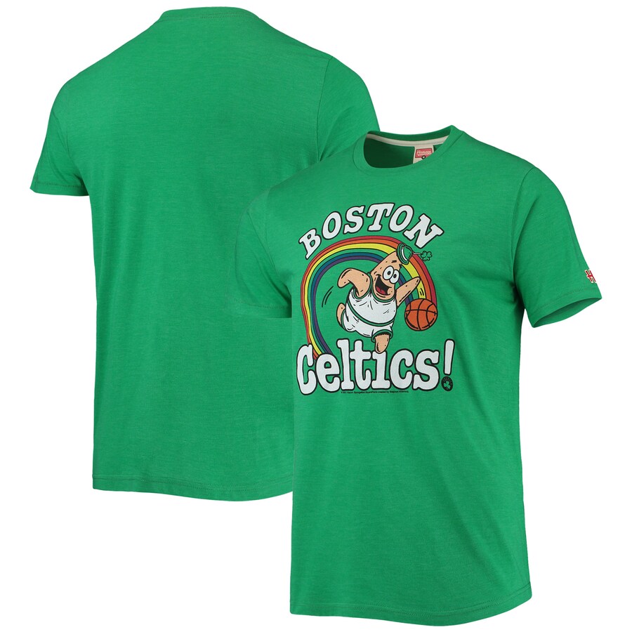 Men's Boston Celtics Homage Kelly Green NBA x Spongebob Collab Tri-Blend T-Shirt - Vujersey Los Angeles Rams