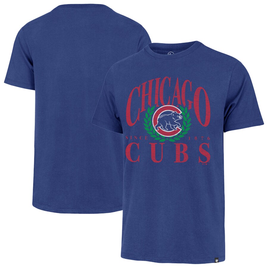 Men's Chicago Cubs '47 Royal Pitchout Franklin T-Shirt - Vujersey Los Angeles Rams