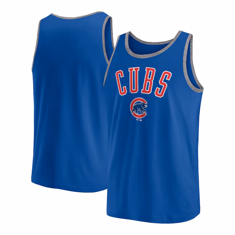 Men's Chicago Cubs Fanatics Royal Bet Tank Top - Vujersey Los Angeles Rams