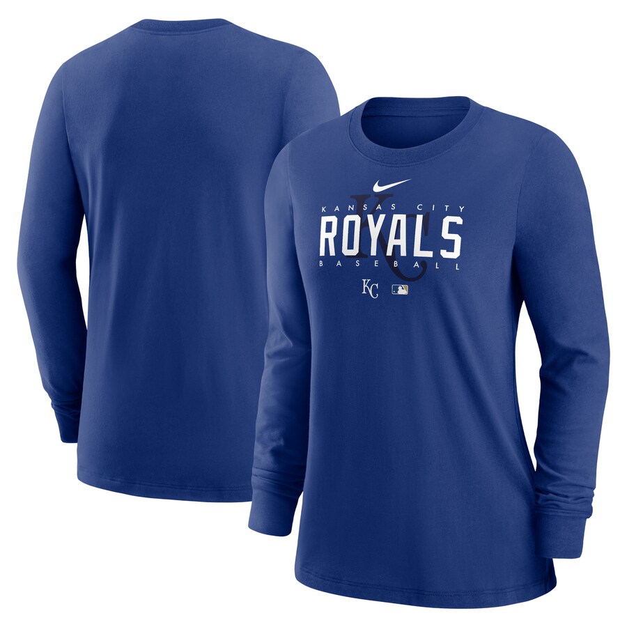 Women's Kansas City Royals Nike Royal Authentic Collection Legend Performance Long Sleeve T-Shirt - Vujersey Los Angeles Rams