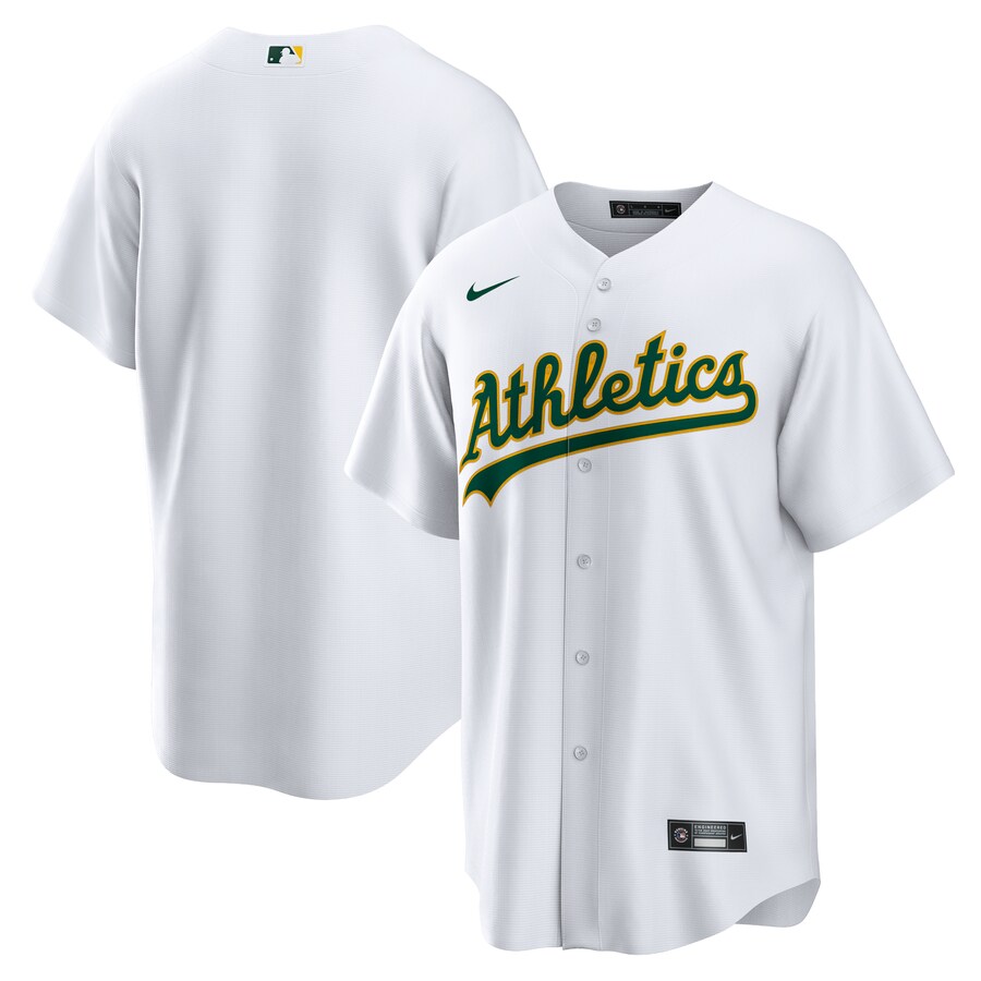 Men's Oakland Athletics Nike White Home Replica Team Jersey - Vujersey Los Angeles Rams