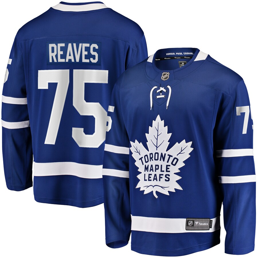 Men's Toronto Maple Leafs Ryan Reaves Fanatics Branded Blue Home Breakaway Jersey - Vujersey Los Angeles Rams