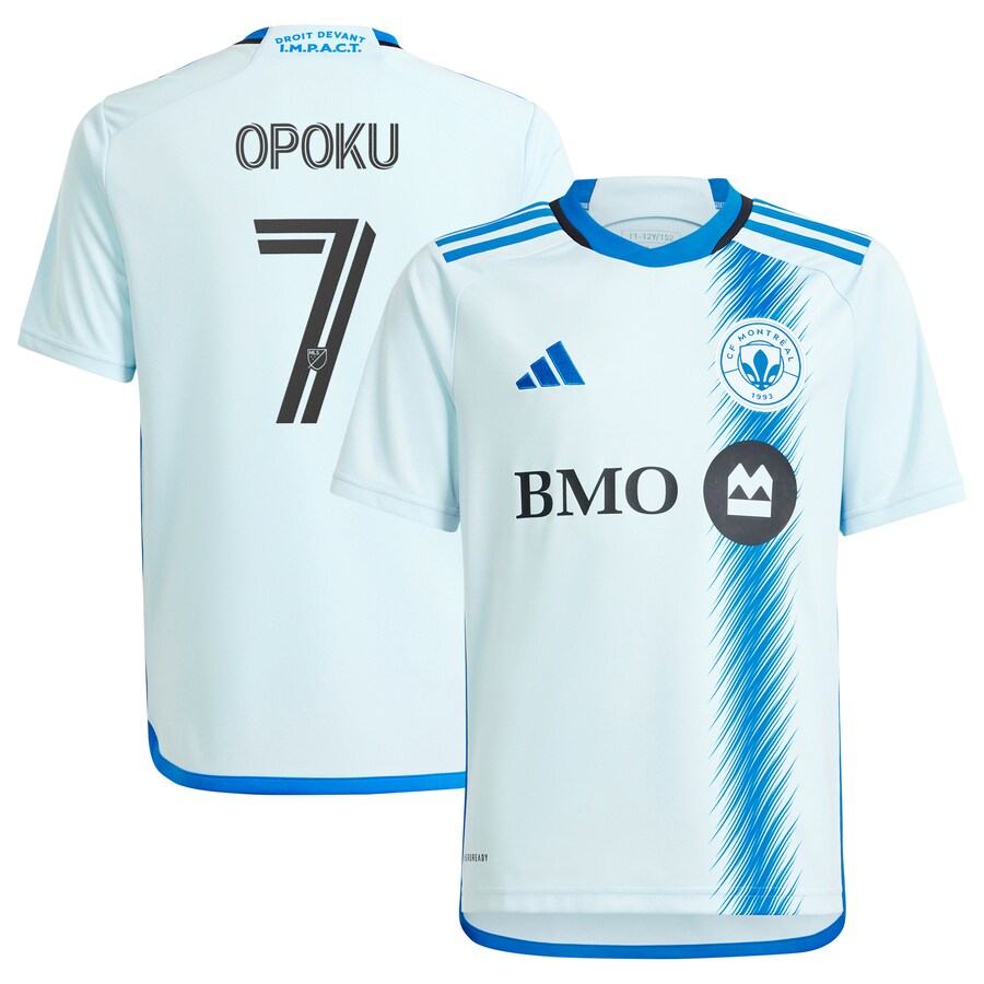 Youth CF Montreal Kwadwo Opoku adidas Light Blue 2024 La Main Replica Player Jersey - Vujersey Los Angeles Rams