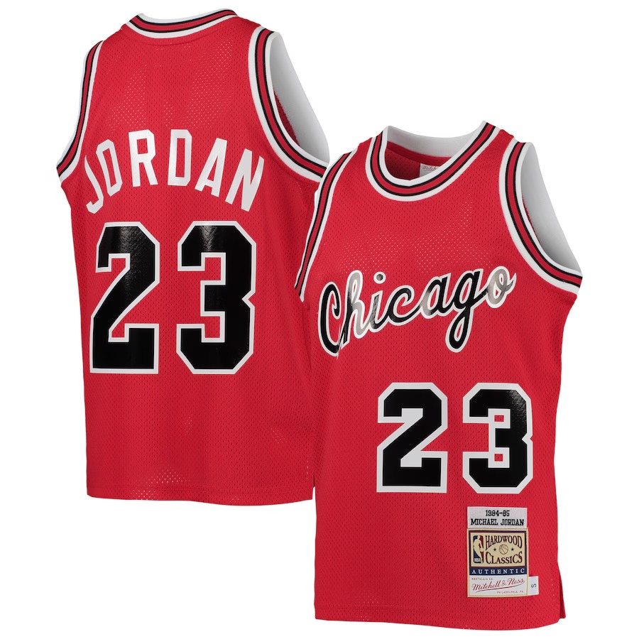 Youth Chicago Bulls Michael Jordan Mitchell & Ness Red 1984/85 Hardwood Classics Authentic Jersey - Vujersey Los Angeles Rams
