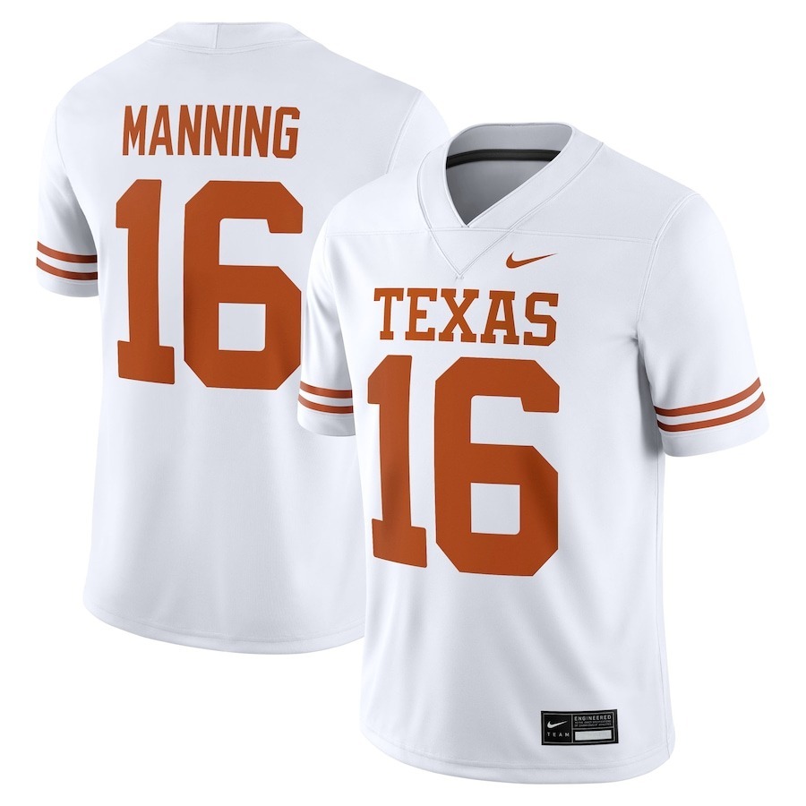 Arch Manning Texas Longhorns Nike NIL Replica Football Jersey - White - Vujersey Los Angeles Rams