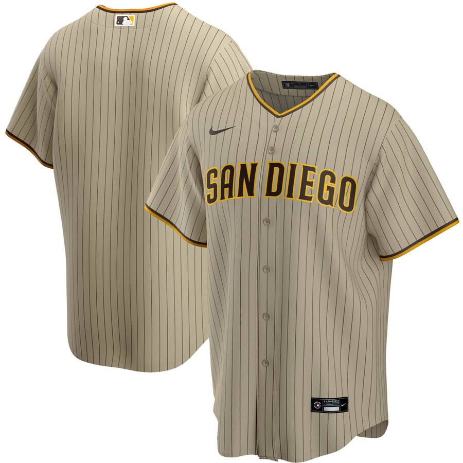 Men's San Diego Padres Nike Tan Alternate Replica Team Jersey - Vujersey Los Angeles Rams