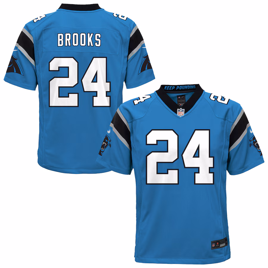 Youth Carolina Panthers Jonathon Brooks Nike Blue Alternate Game Jersey - Vujersey Los Angeles Rams