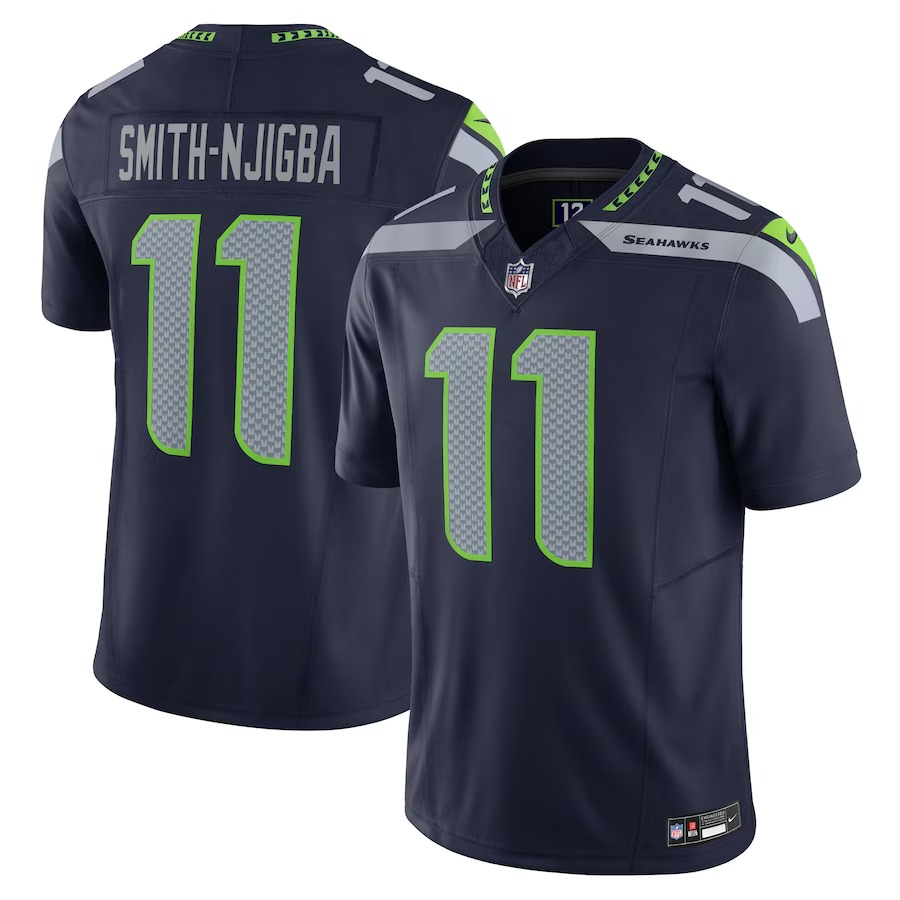 Men's Seattle Seahawks Jaxon Smith-Njigba Nike Navy Vapor F.U.S.E. Limited Jersey - Vujersey Los Angeles Rams