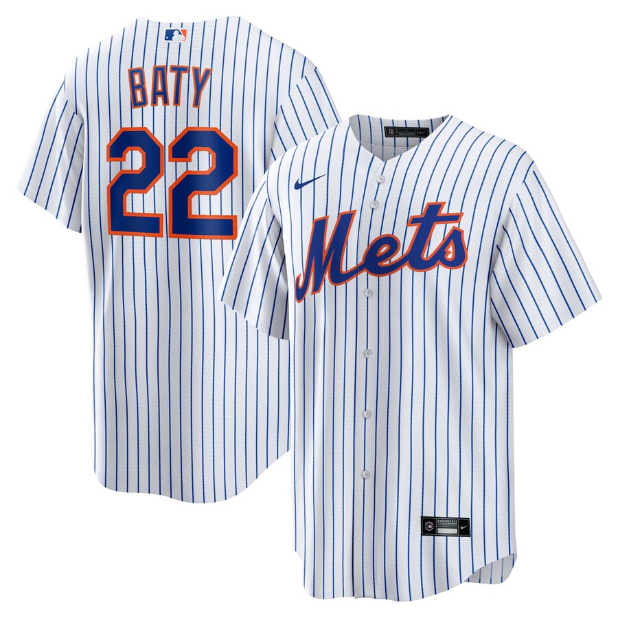 Men's New York Mets Brett Baty Nike White Replica Player Jersey - Vujersey Los Angeles Rams