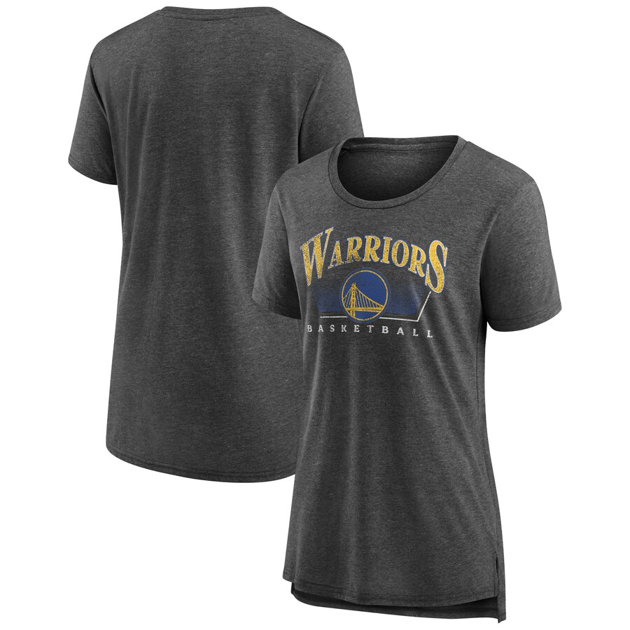 Women's Golden State Warriors Gray Selection Tri-Blend T-Shirt - Vujersey Los Angeles Rams