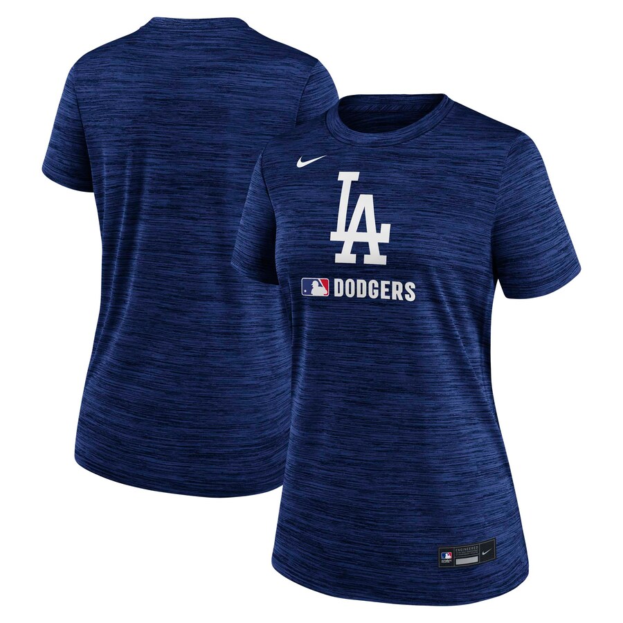 Women's Los Angeles Dodgers Nike Royal Authentic Collection Velocity Performance T-Shirt - Vujersey Los Angeles Rams