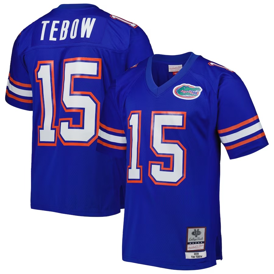 Tim Tebow Florida Gators Mitchell & Ness Big & Tall Legacy Jersey - Royal - Vujersey Los Angeles Rams