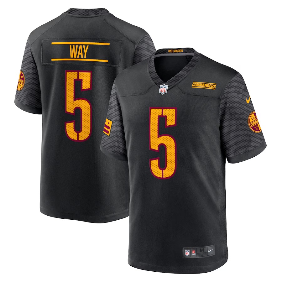 Men's Washington Commanders Tress Way Nike Black Alternate Game Player Jersey - Vujersey Los Angeles Rams