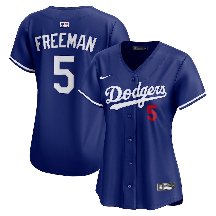 Women's Los Angeles Dodgers Freddie Freeman Nike Royal Alternate 2 Limited Jersey - Vujersey Los Angeles Rams
