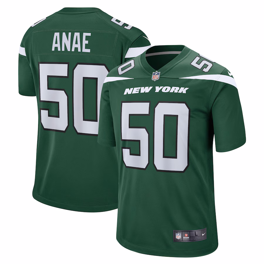 Men's New York Jets Bradlee Anae Nike Gotham Green Game Player Jersey - Vujersey Los Angeles Rams