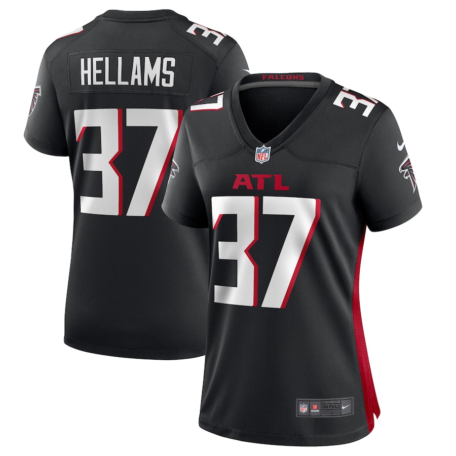 Women's Atlanta Falcons DeMarcco Hellams Nike  Black Team Game Jersey - Vujersey Los Angeles Rams