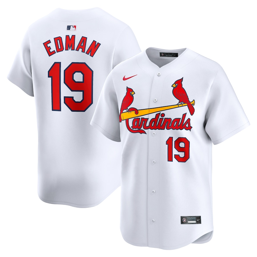 Men's St. Louis Cardinals Tommy Edman Nike White Home Limited Player Jersey - Vujersey Los Angeles Rams