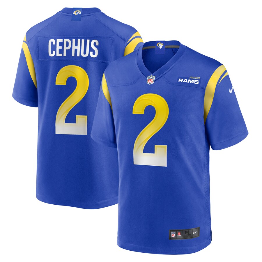 Men's Los Angeles Rams Quintez Cephus Nike Royal Team Game Jersey - Vujersey Los Angeles Rams