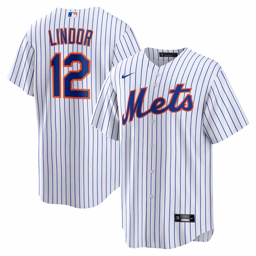 Men's New York Mets Francisco Lindor Nike White Home Replica Player Jersey - Vujersey Los Angeles Rams