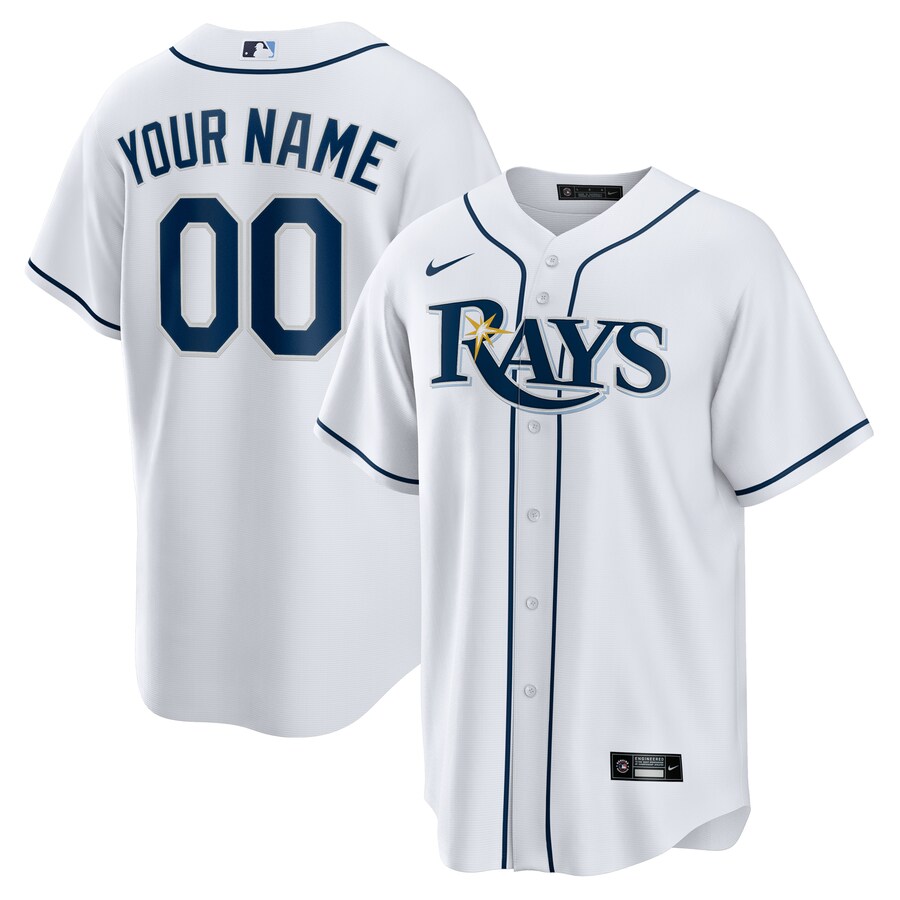 Men's Tampa Bay Rays Nike White Home Replica Custom Jersey - Vujersey Los Angeles Rams