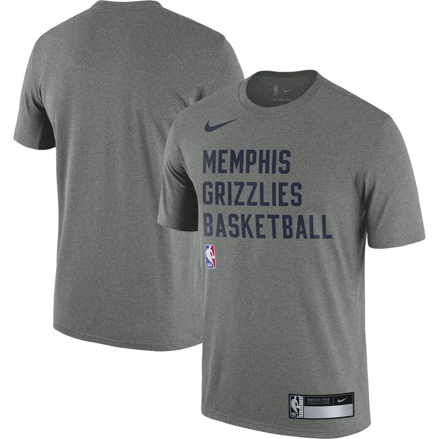 Men's Memphis Grizzlies Nike Heather Gray 2023/24 Sideline Legend Performance Practice T-Shirt - Vujersey Los Angeles Rams