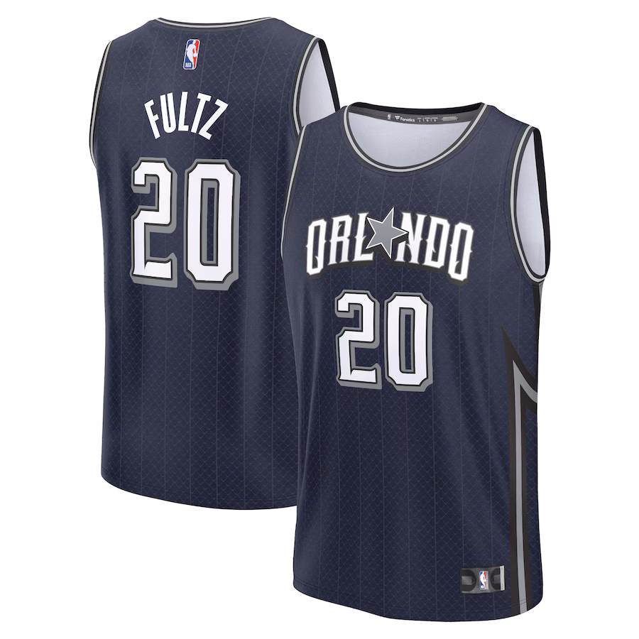 Men's Orlando Magic Markelle Fultz Fanatics Navy Fast Break Jersey - City Edition - Vujersey Los Angeles Rams
